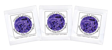 Buy Online Pack of 3 Freeze-dried Culture Sachets for Balkan Style Plain Yogurt